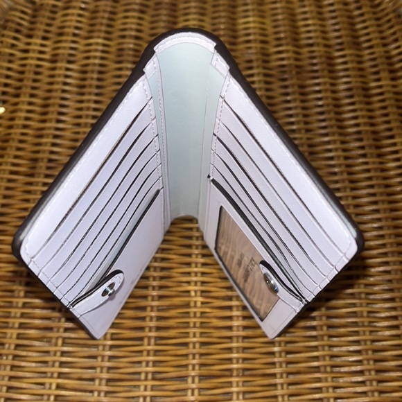 ♠️kate spade Dana Large Slim Bifold Wallet Floral Pansy - Picture 14 of 16